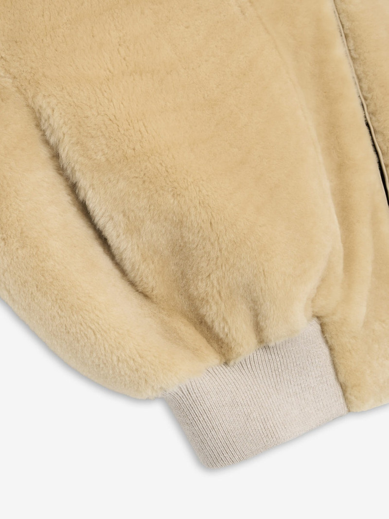 Shearling Hooded Bomber 4