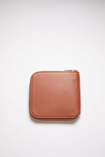 Acne Studios Zippered wallet - Almond brown outlook