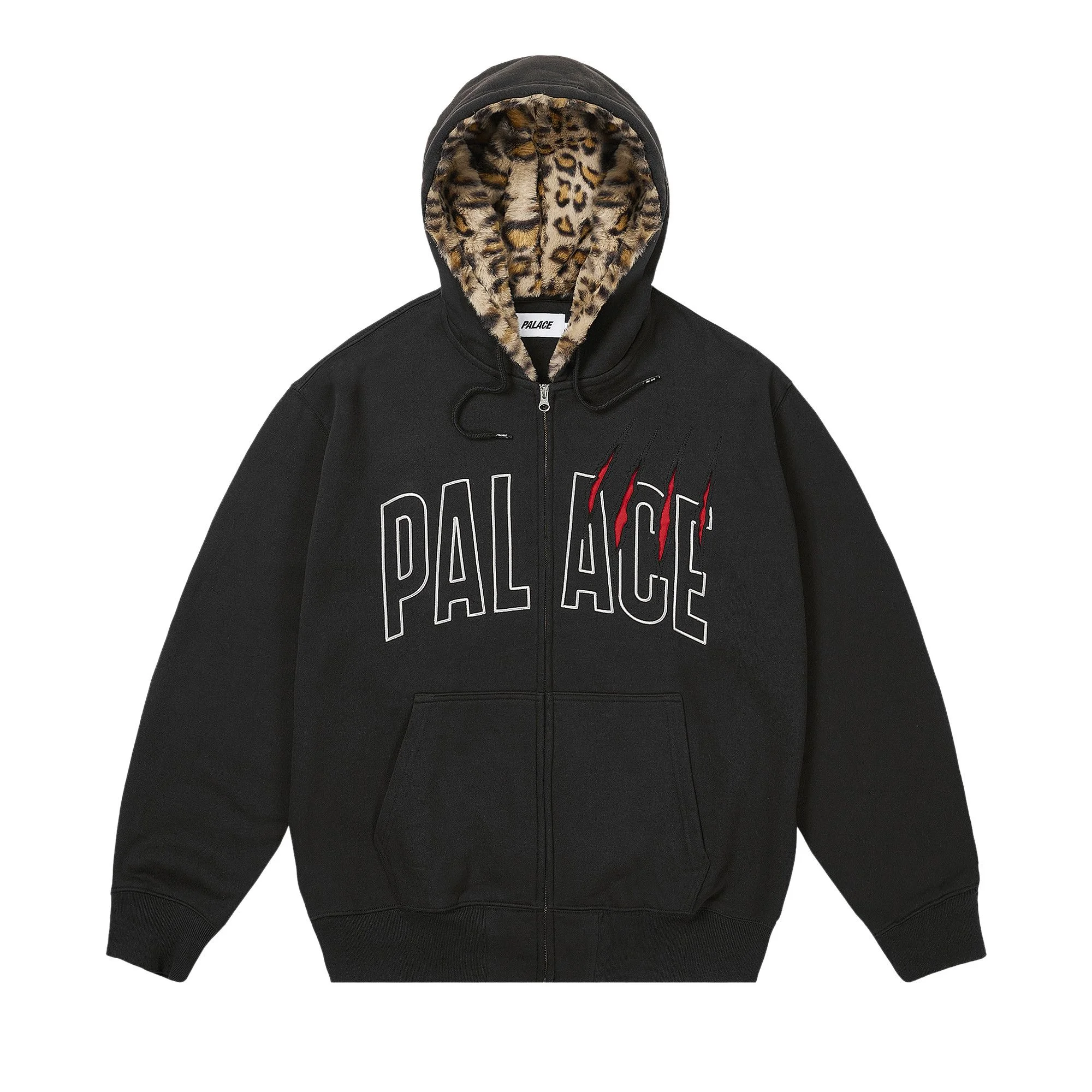 Palace Claw Zip Hood 'Black' - 1