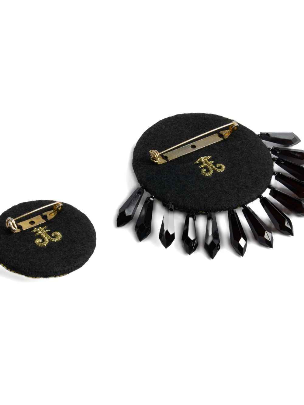 beaded sequined pins (set of two) - 4