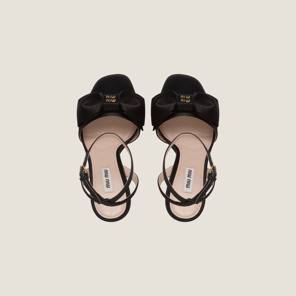 Satin platform sandals - 4