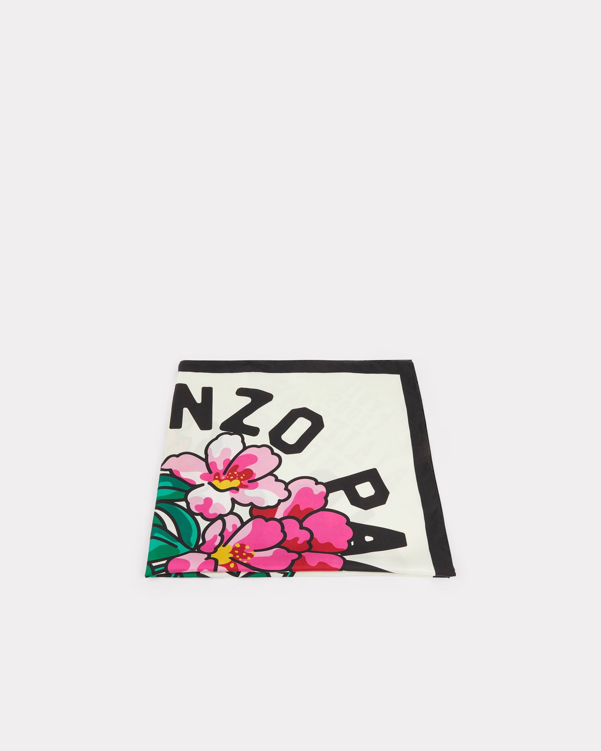 'Bouquet' silk square - 3