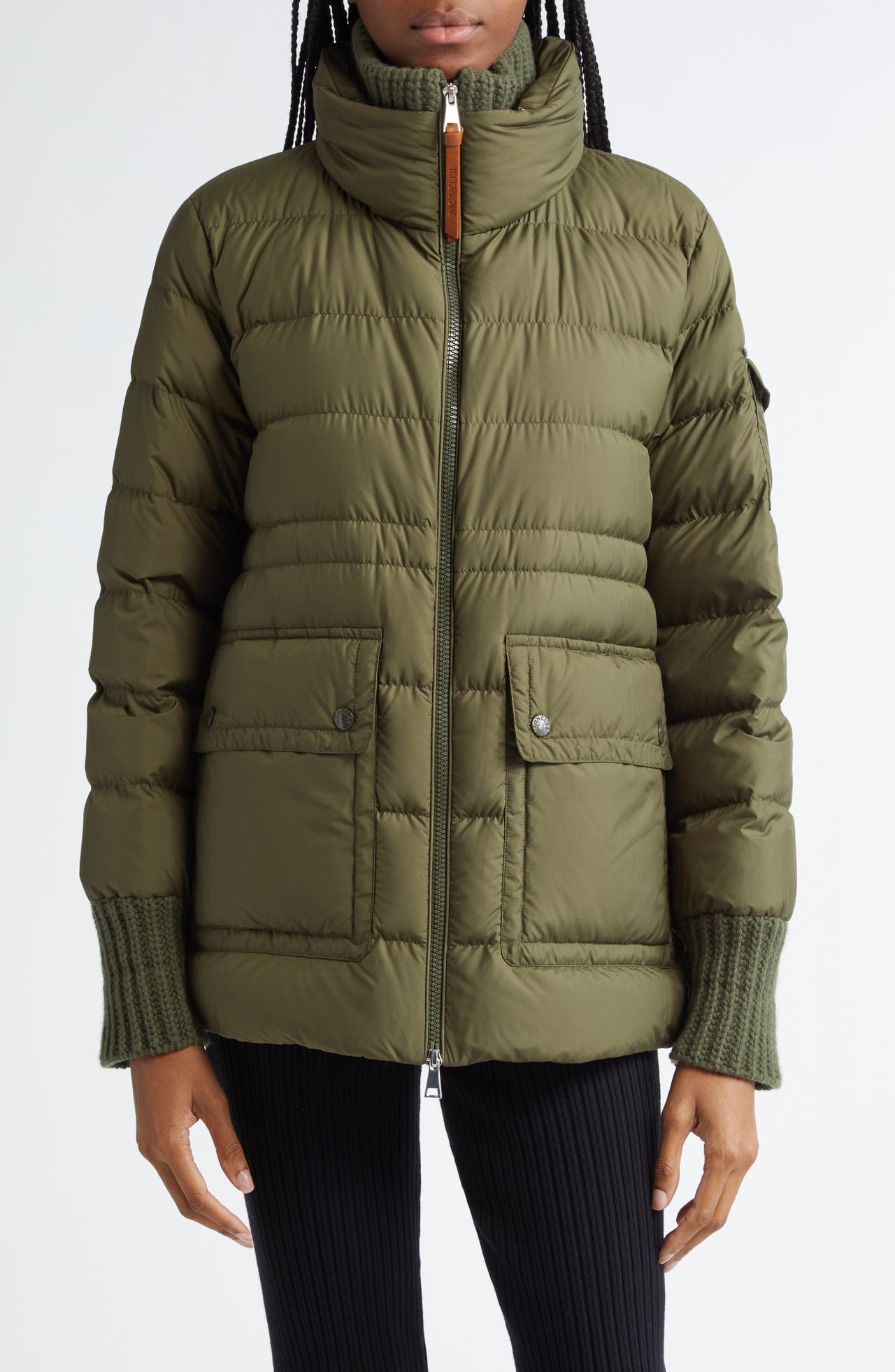 Moncler Baux Down Puffer Jacket in Green at Nordstrom - 1