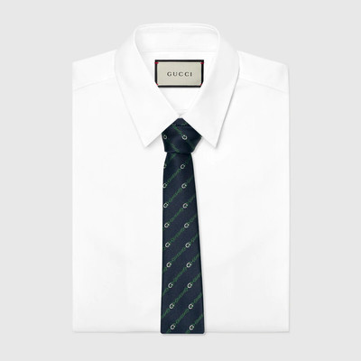 GUCCI Interlocking G silk tie outlook