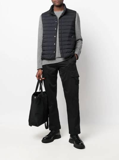 Herno padded press-stud vest outlook