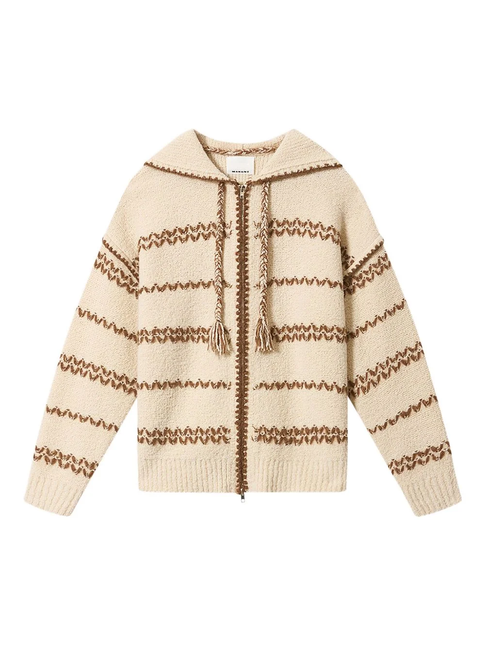 ROLIAN hooded striped cardigan - 1