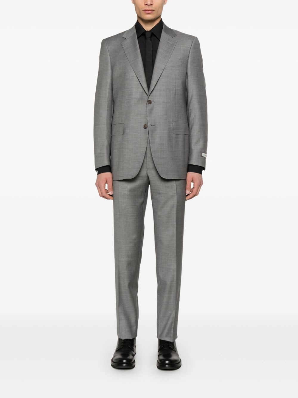 wool single-breasted suit - 2