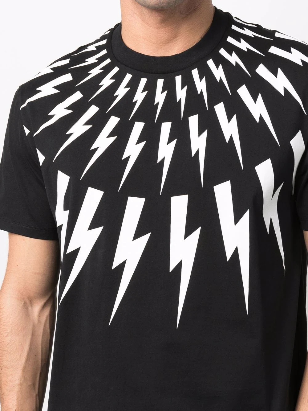 Thunderbolt-print cotton T-shirt - 5