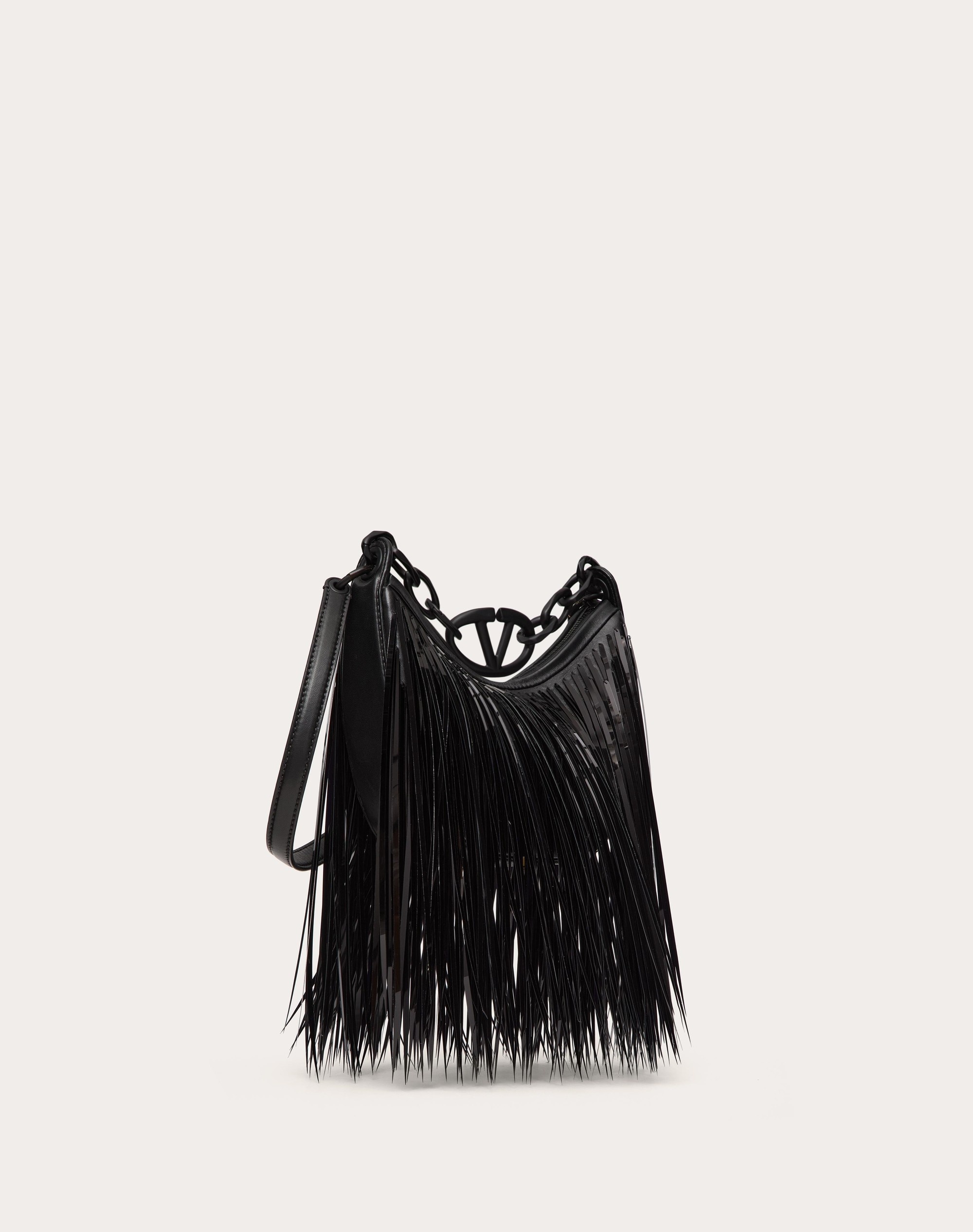 VLOGO MOON MINI HOBO BAG WITH SEQUIN FRINGES - 3