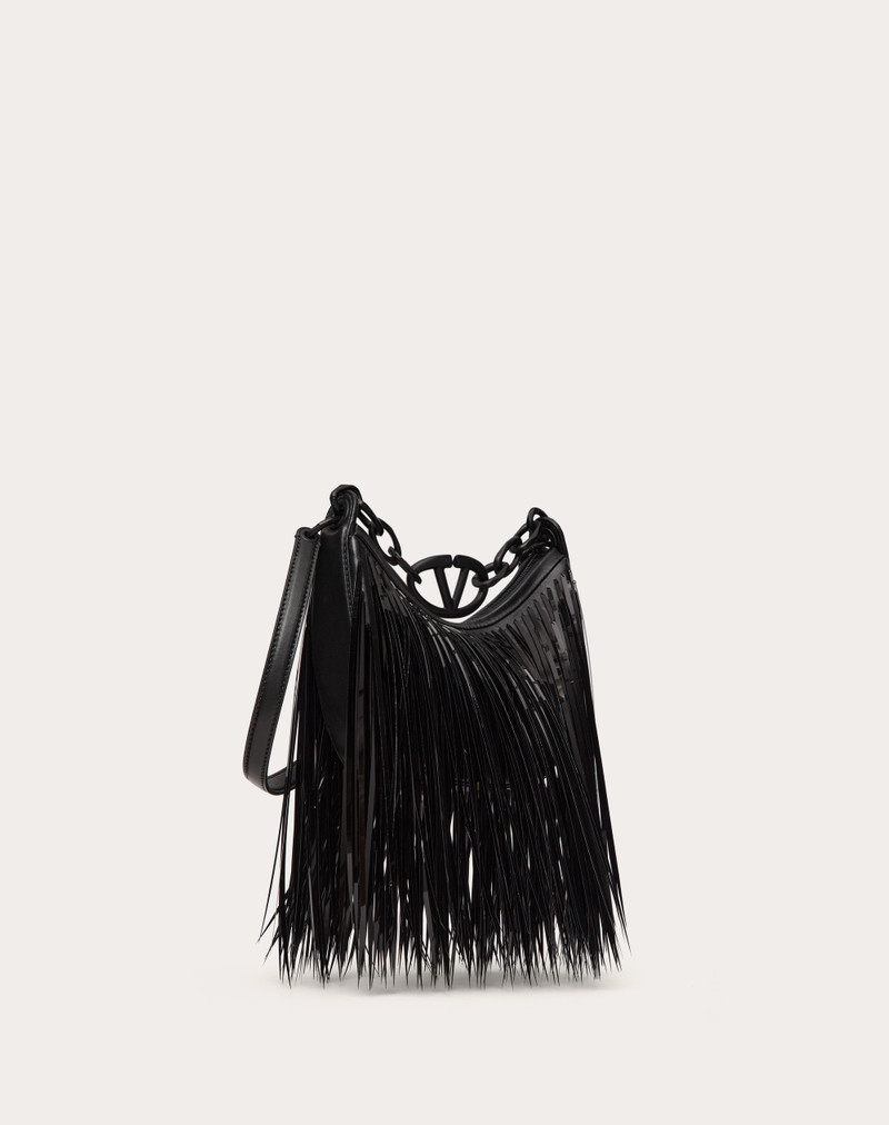 VLOGO MOON MINI HOBO BAG WITH SEQUIN FRINGES 3