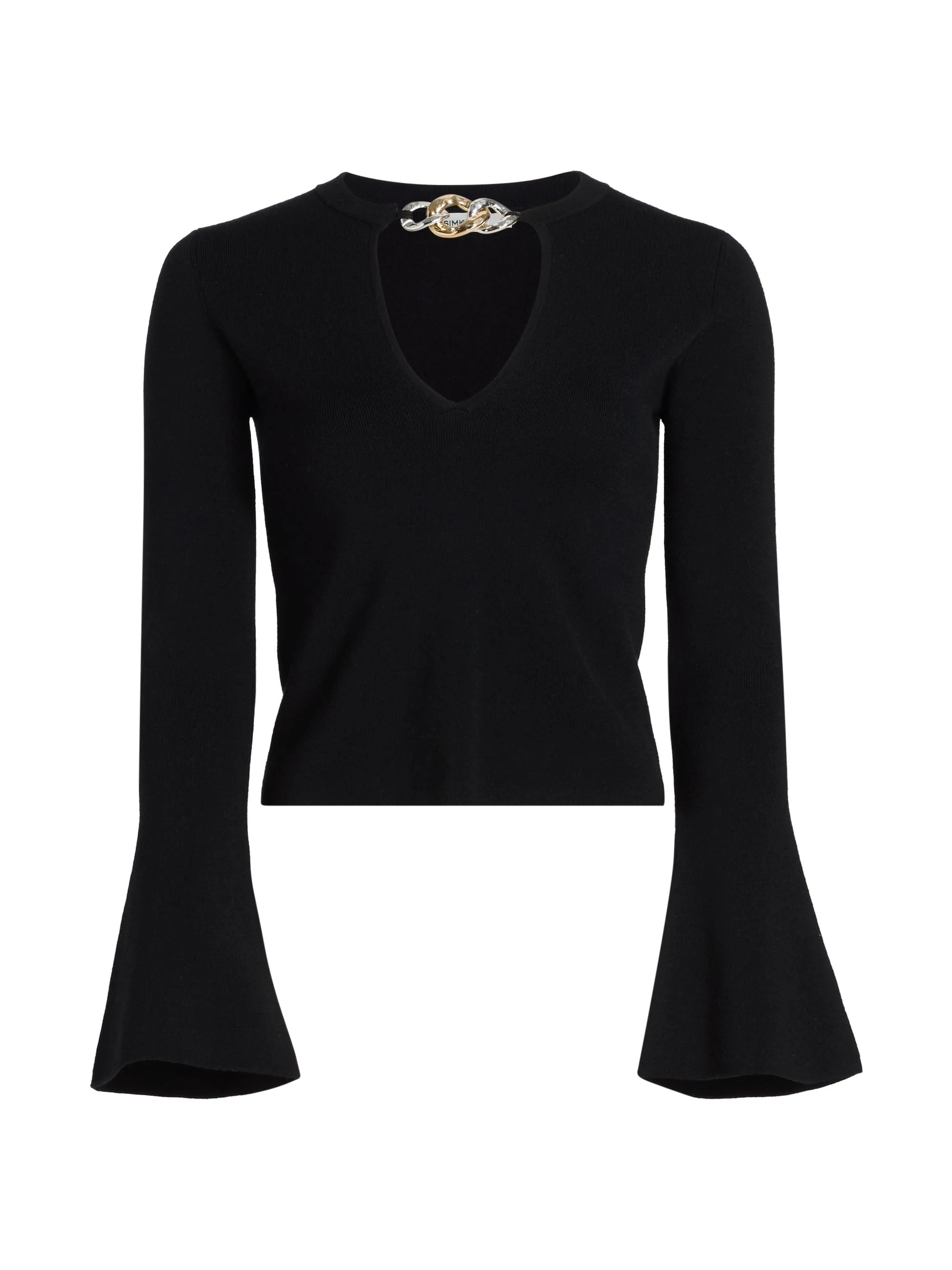 Women's Evren Wool Sweater - Black - 1