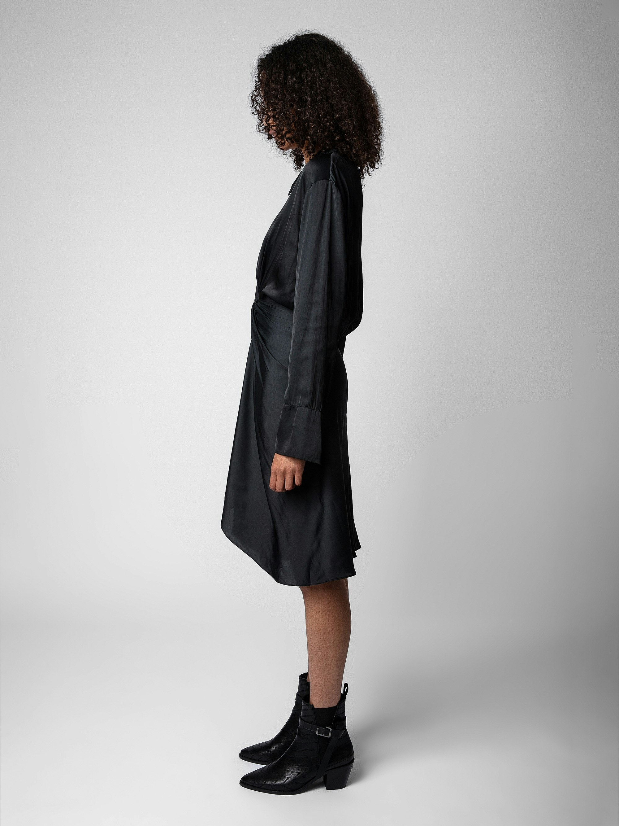 Rozo Satin Dress - 5