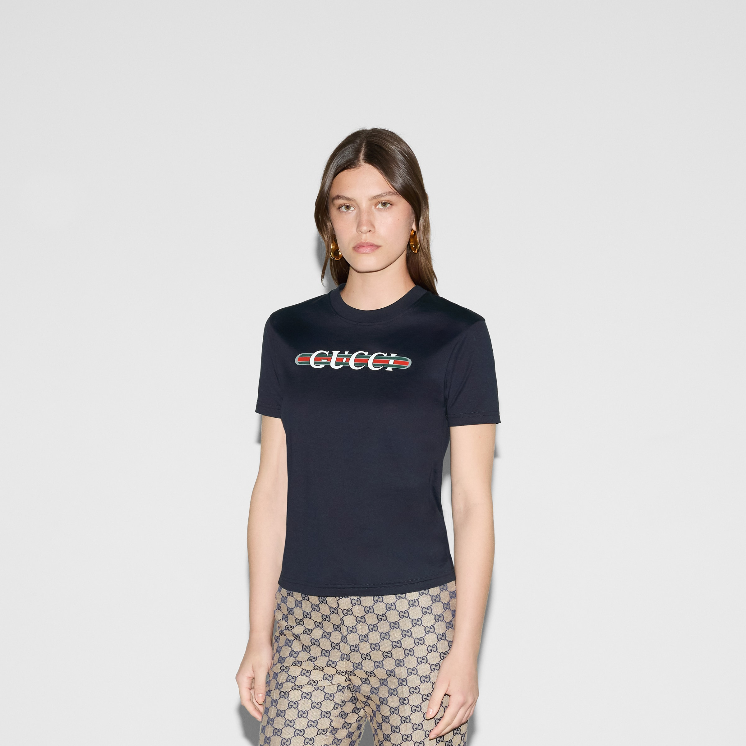 Gucci print cotton jersey T-shirt - 3