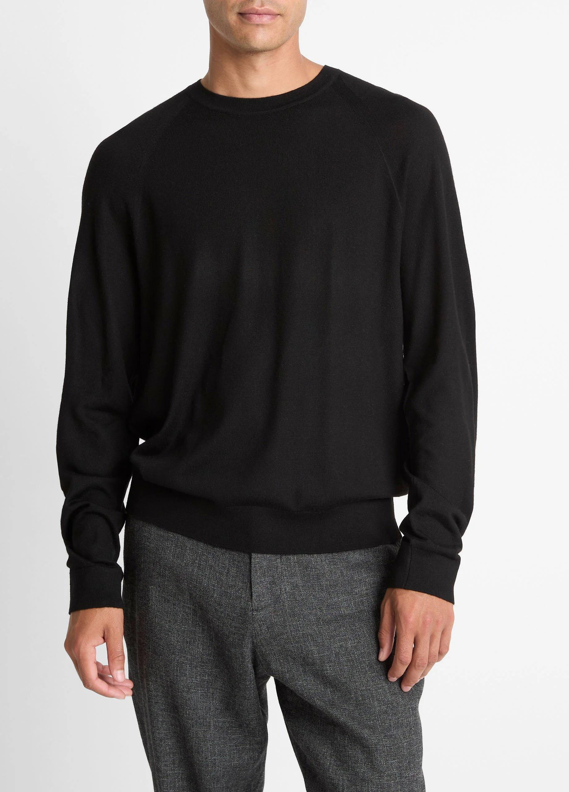 Featherweight Wool-Cashmere Crew Neck Sweater - 1