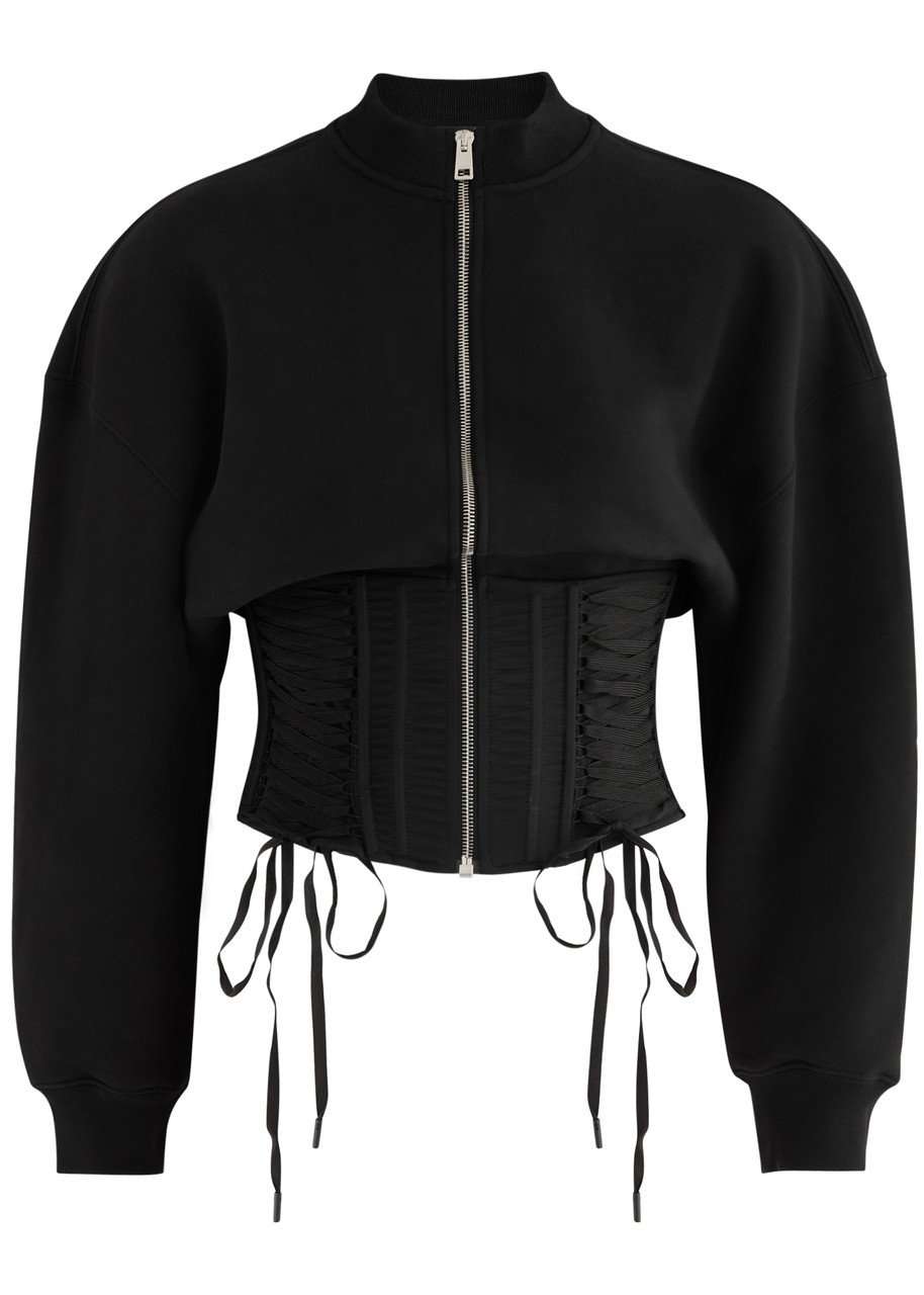 Mugler Corset Cotton Sweatshirt - 1