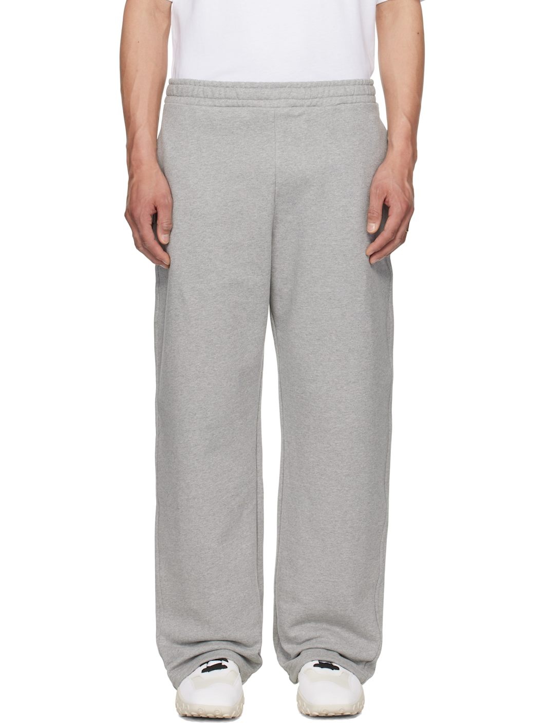 Gray Moon Logo Sweatpants - 1
