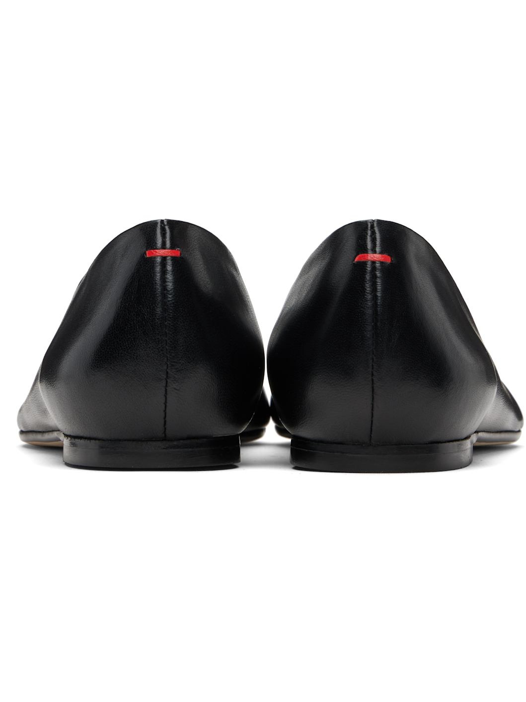 Black Cassy Pointed-Toe Ballerina Flats - 2