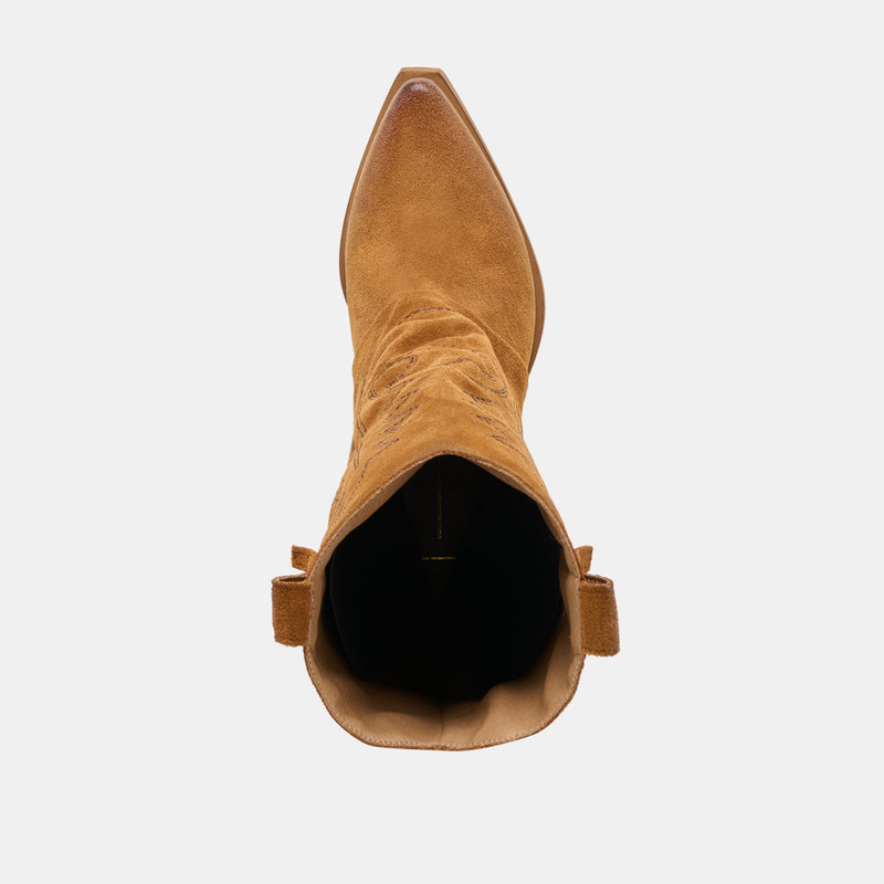 SAMMY BOOTS CHESTNUT SUEDE 8