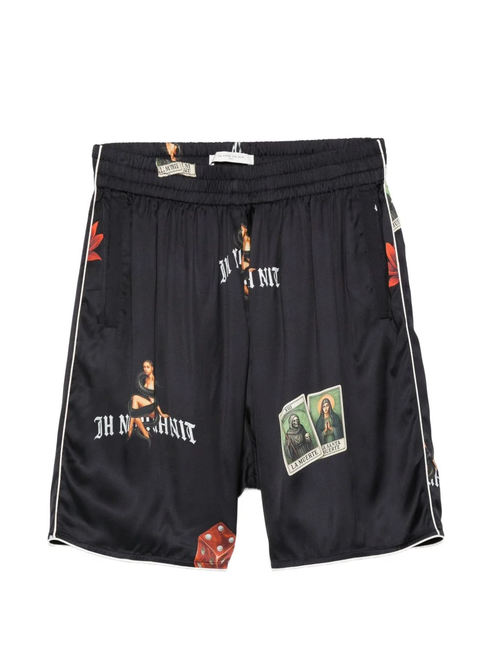 graphic-print shorts - 1