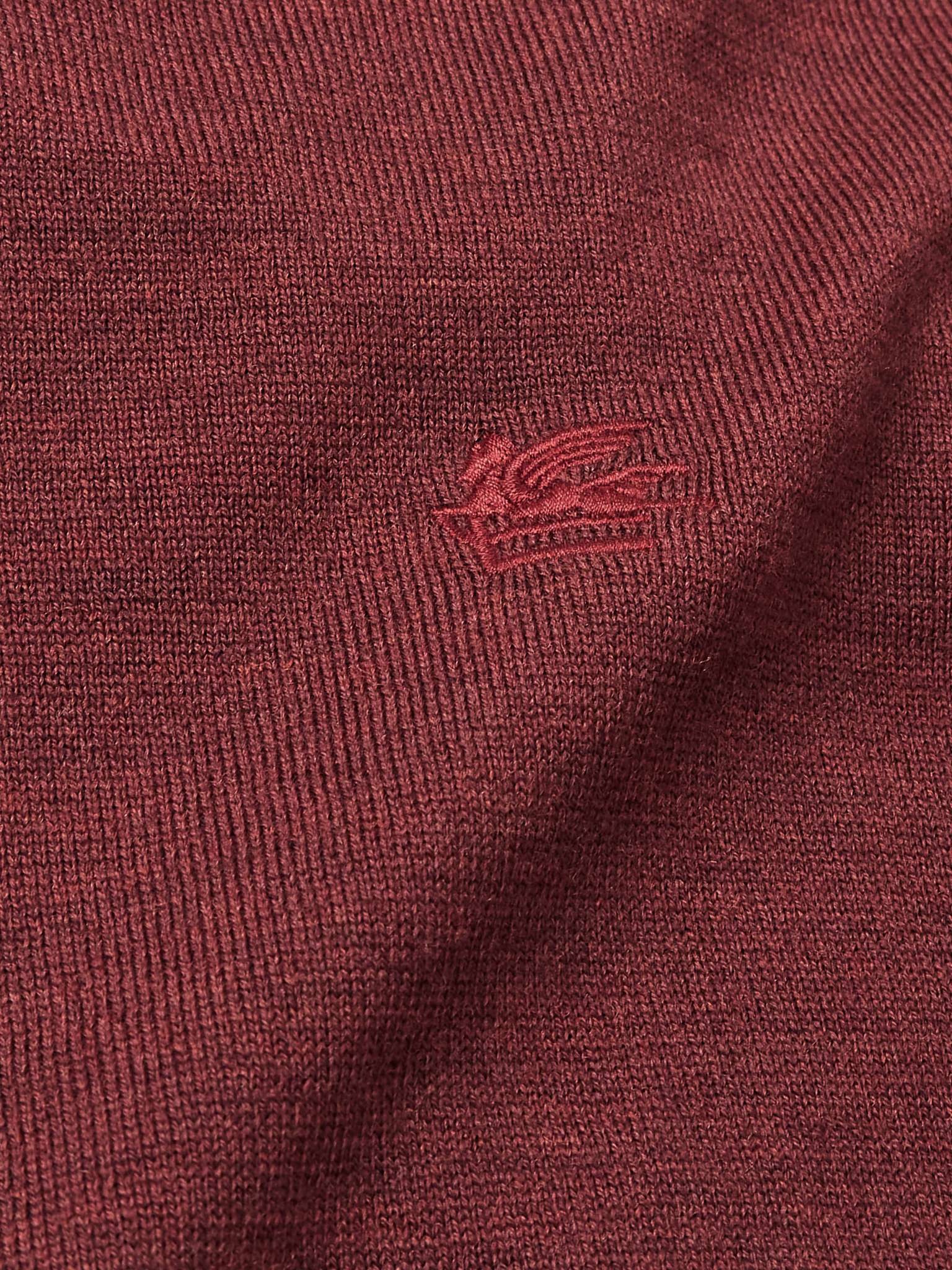 Logo-Embroidered Wool Rollneck Sweater - 4