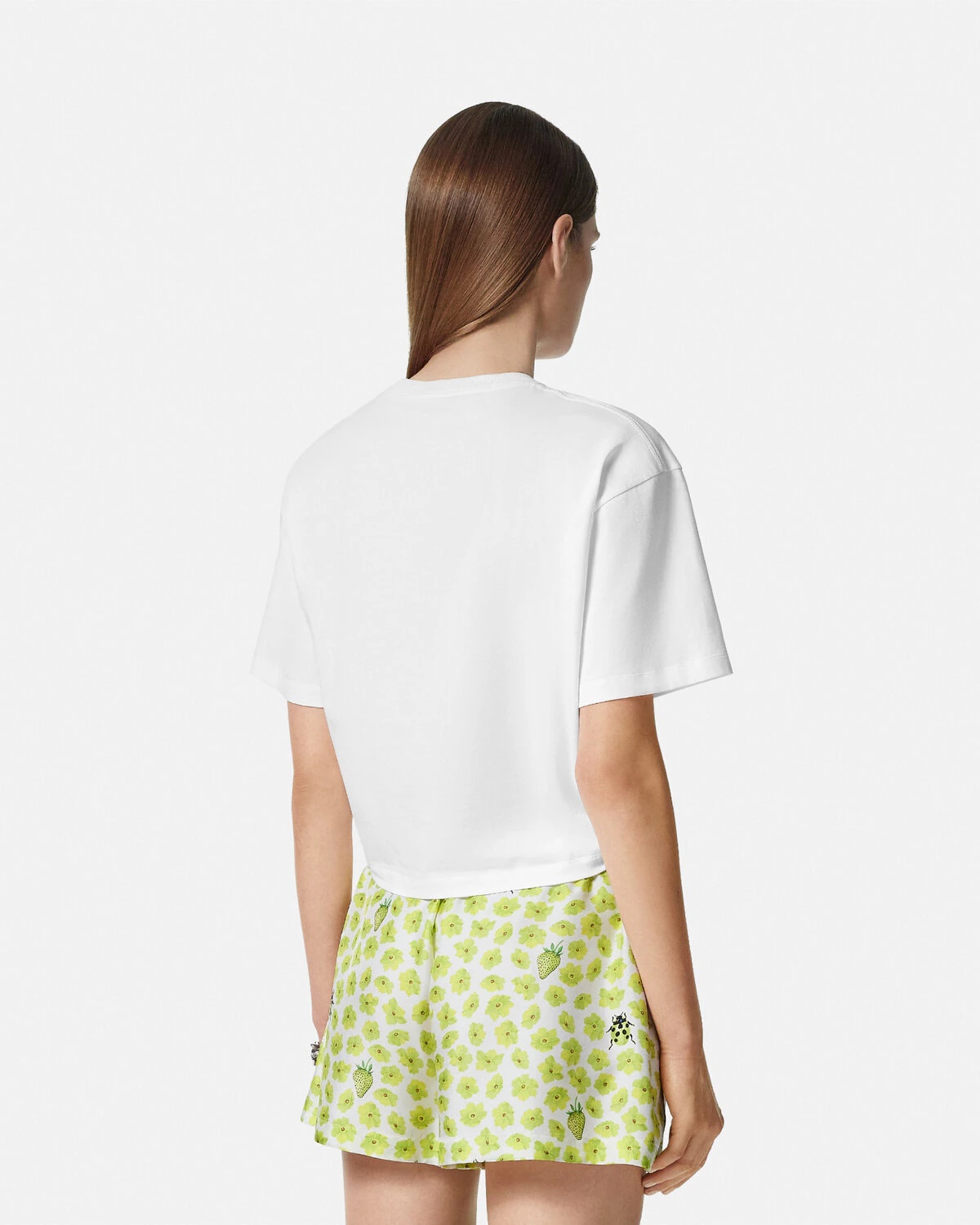 Strawberry Garden Safety Pin Crop T-Shirt - 5