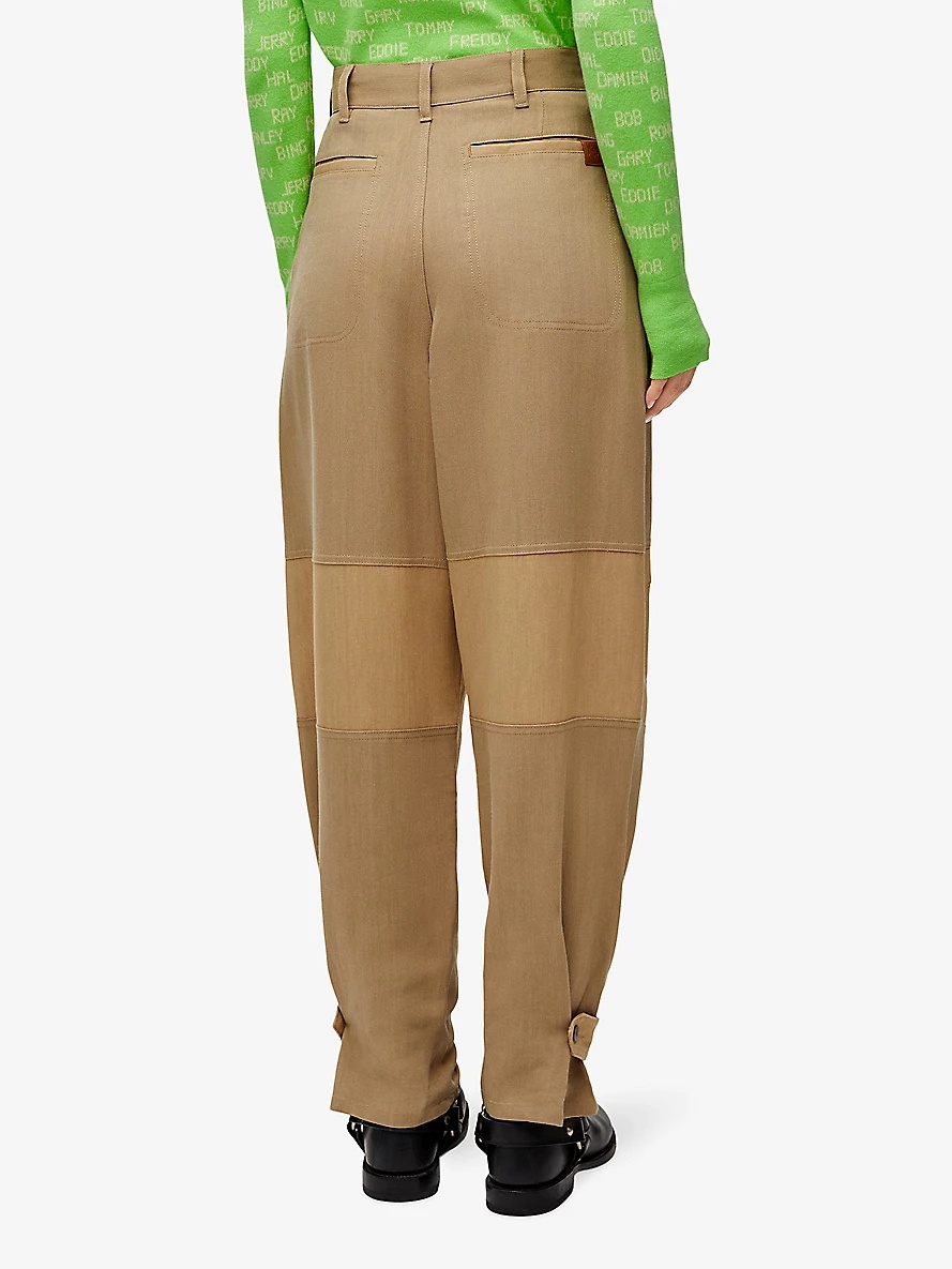 Loewe x Paula's Ibiza patchwork woven cargo trousers - 4