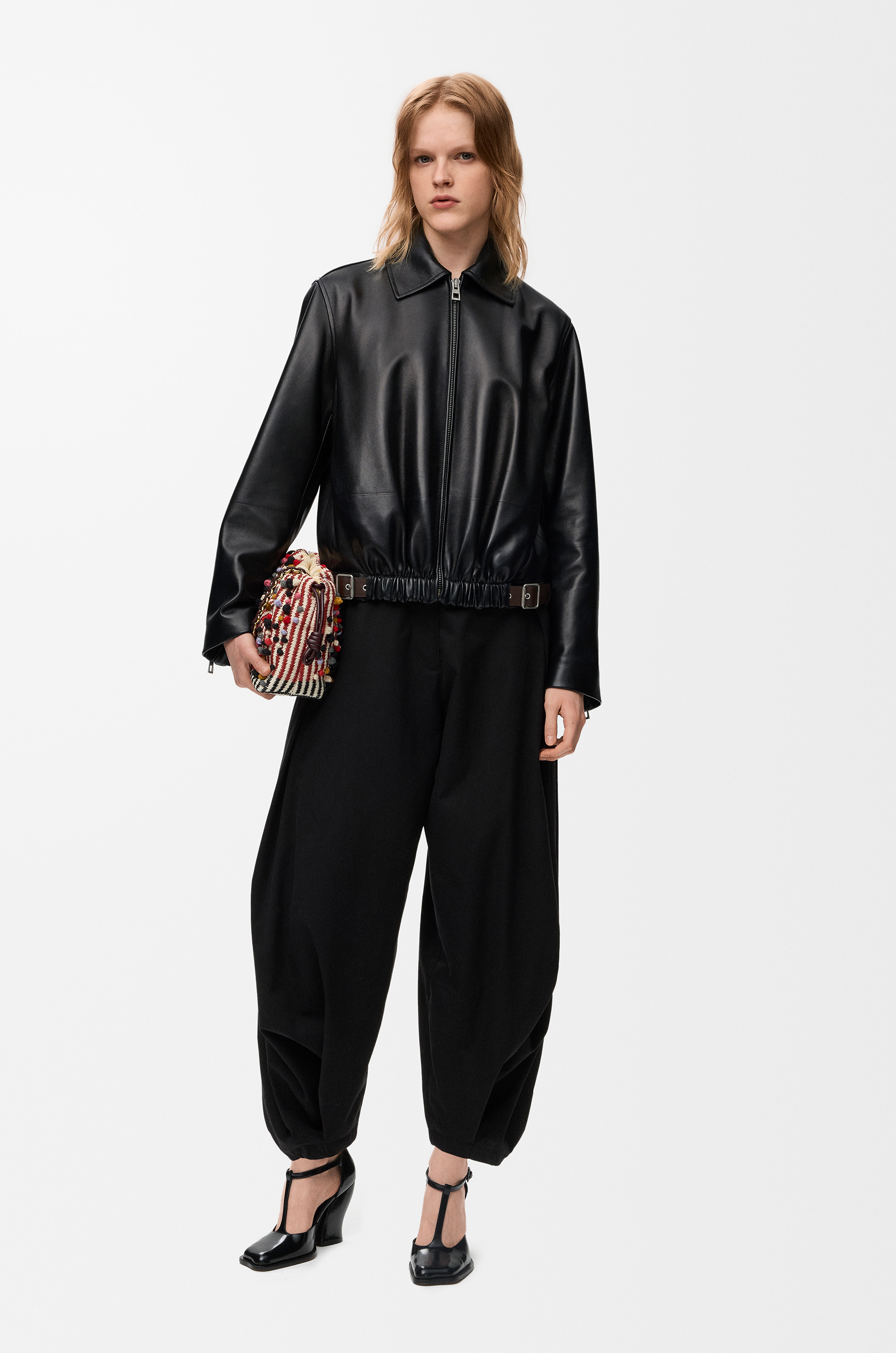 Belted jacket in nappa lambskin - 2