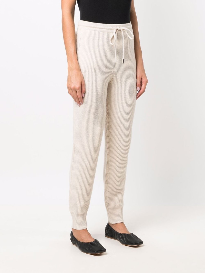 ribbed knit track pants 3