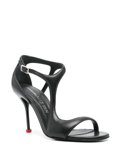 Alexander McQueen Harness 90mm leather sandals outlook