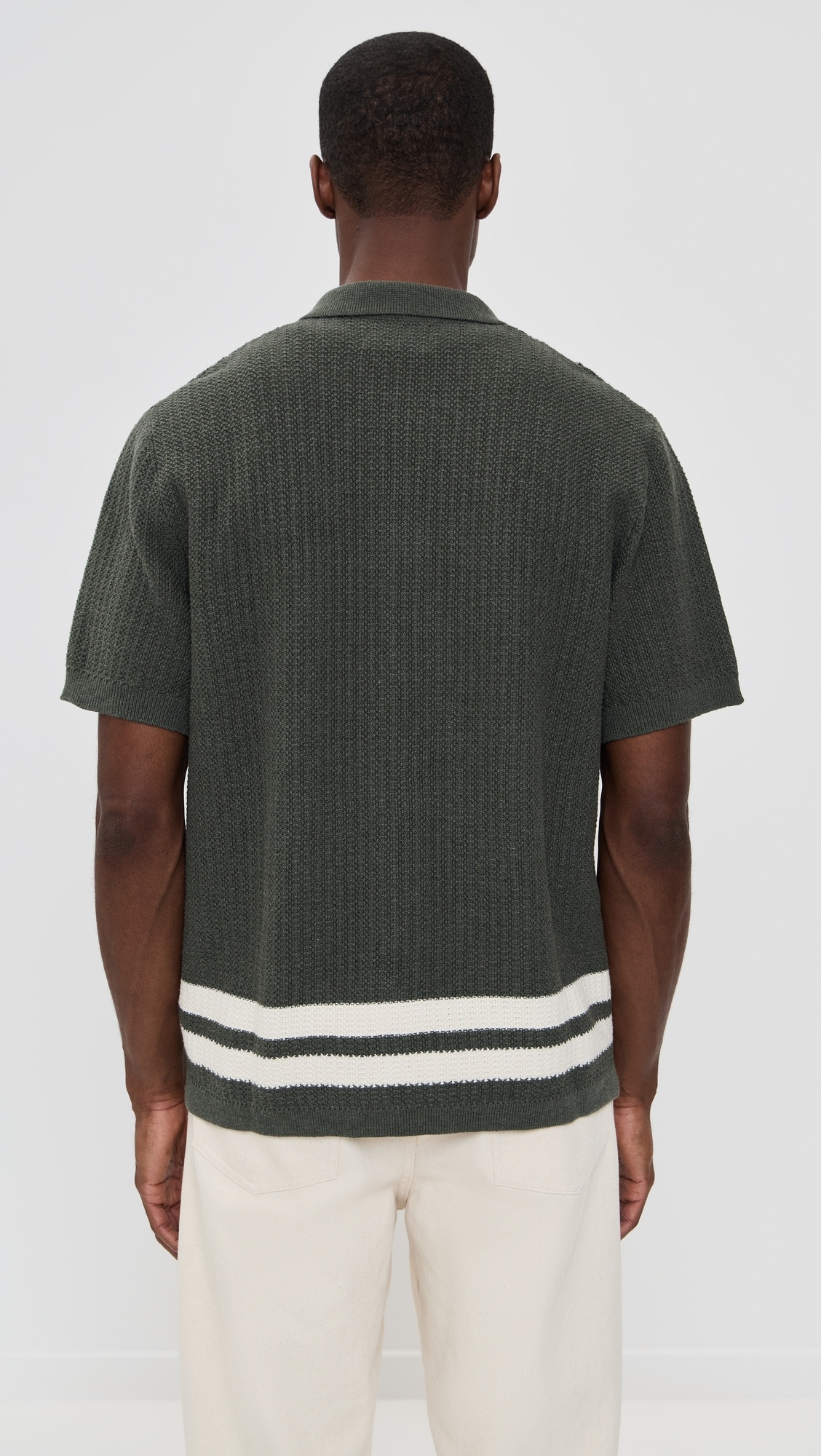 Ares Knit Button Down Polo - 2