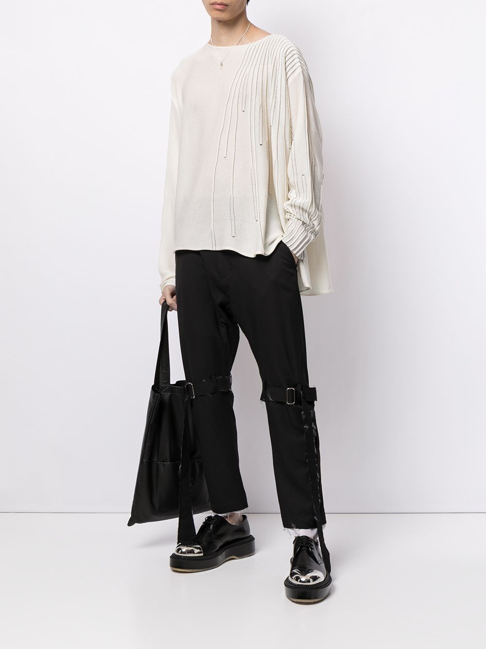 buckle-embellished trousers - 2