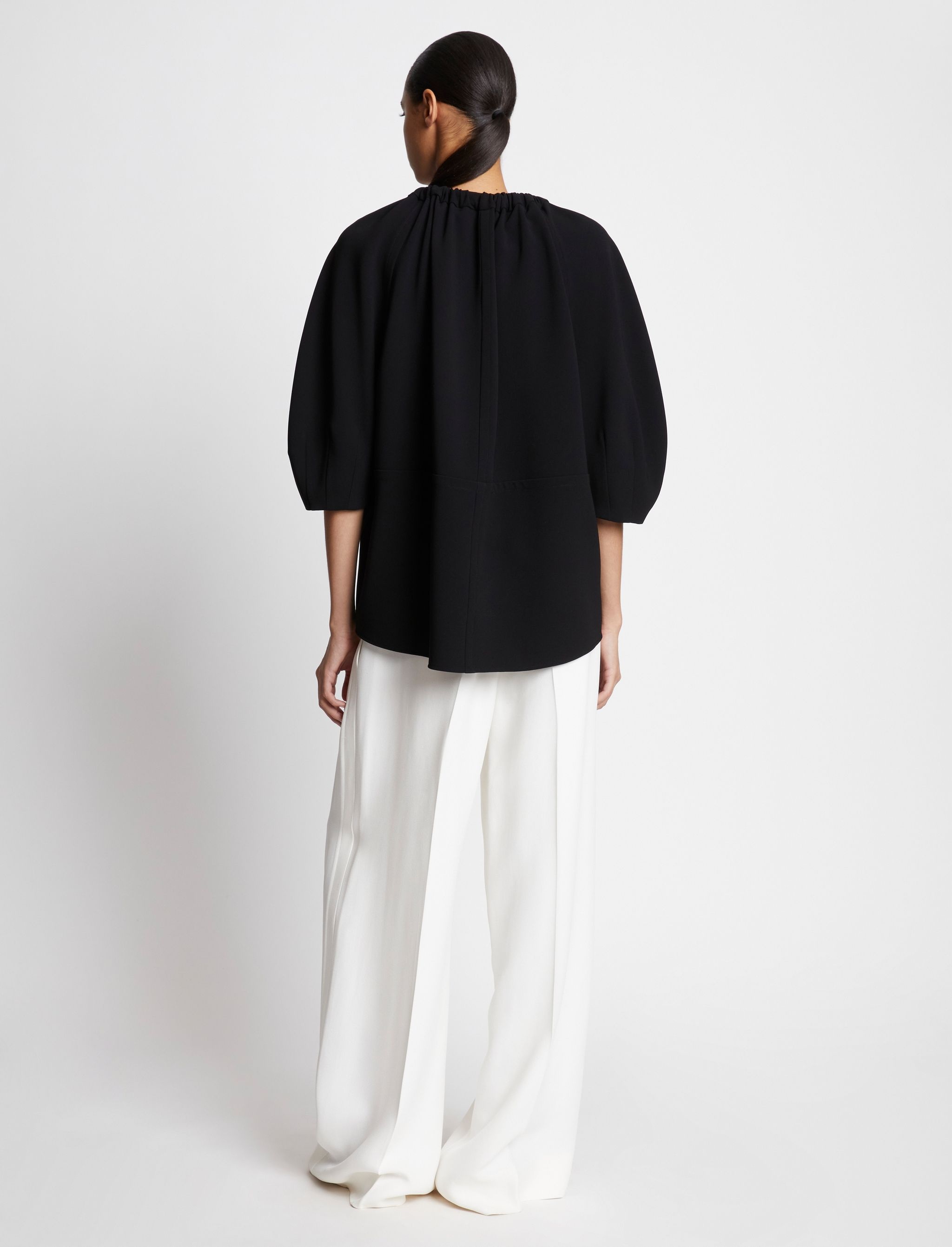 Matte Crepe V-neck Top - 5