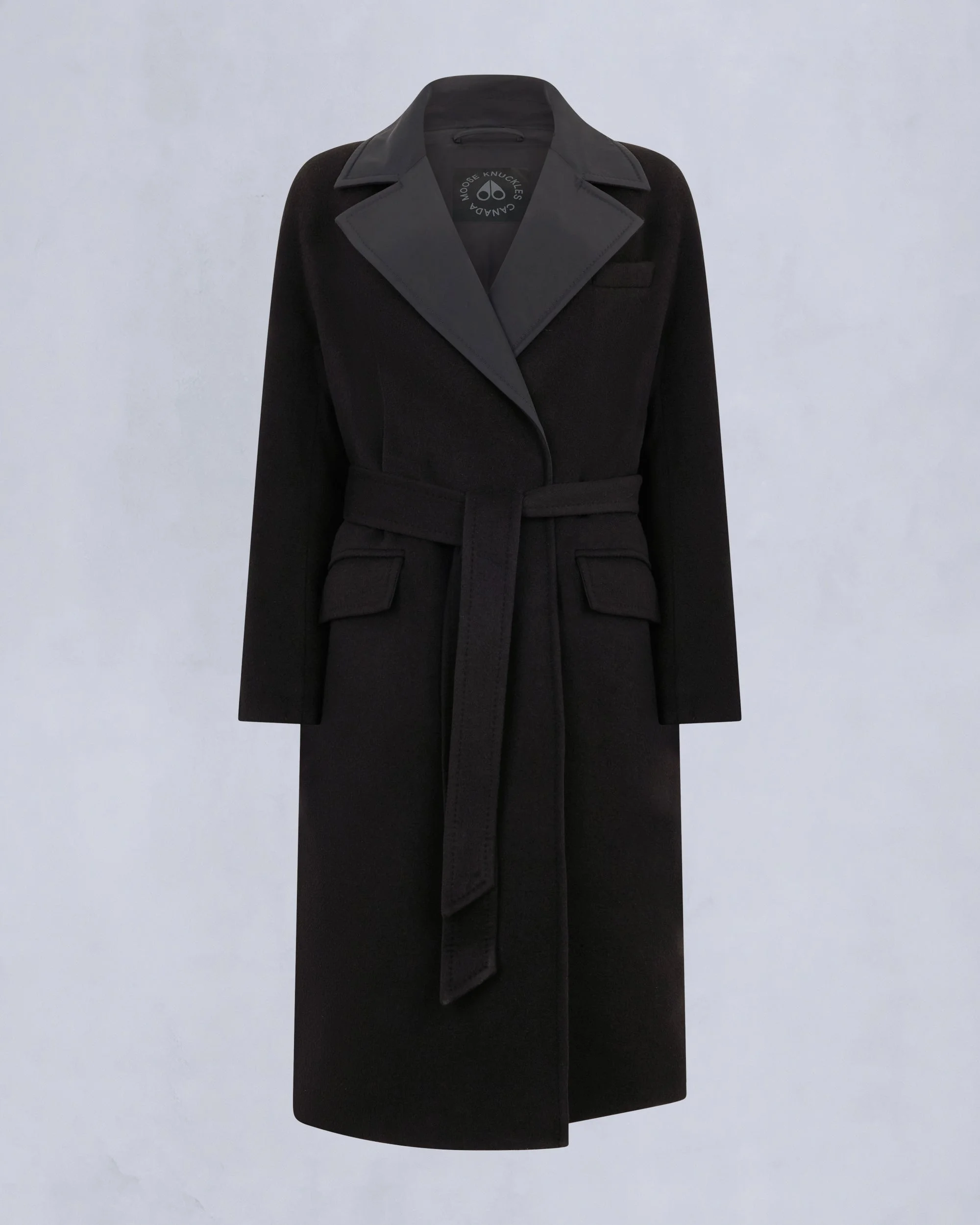 LAFLEUR WOOL LONG WRAP COAT - 1