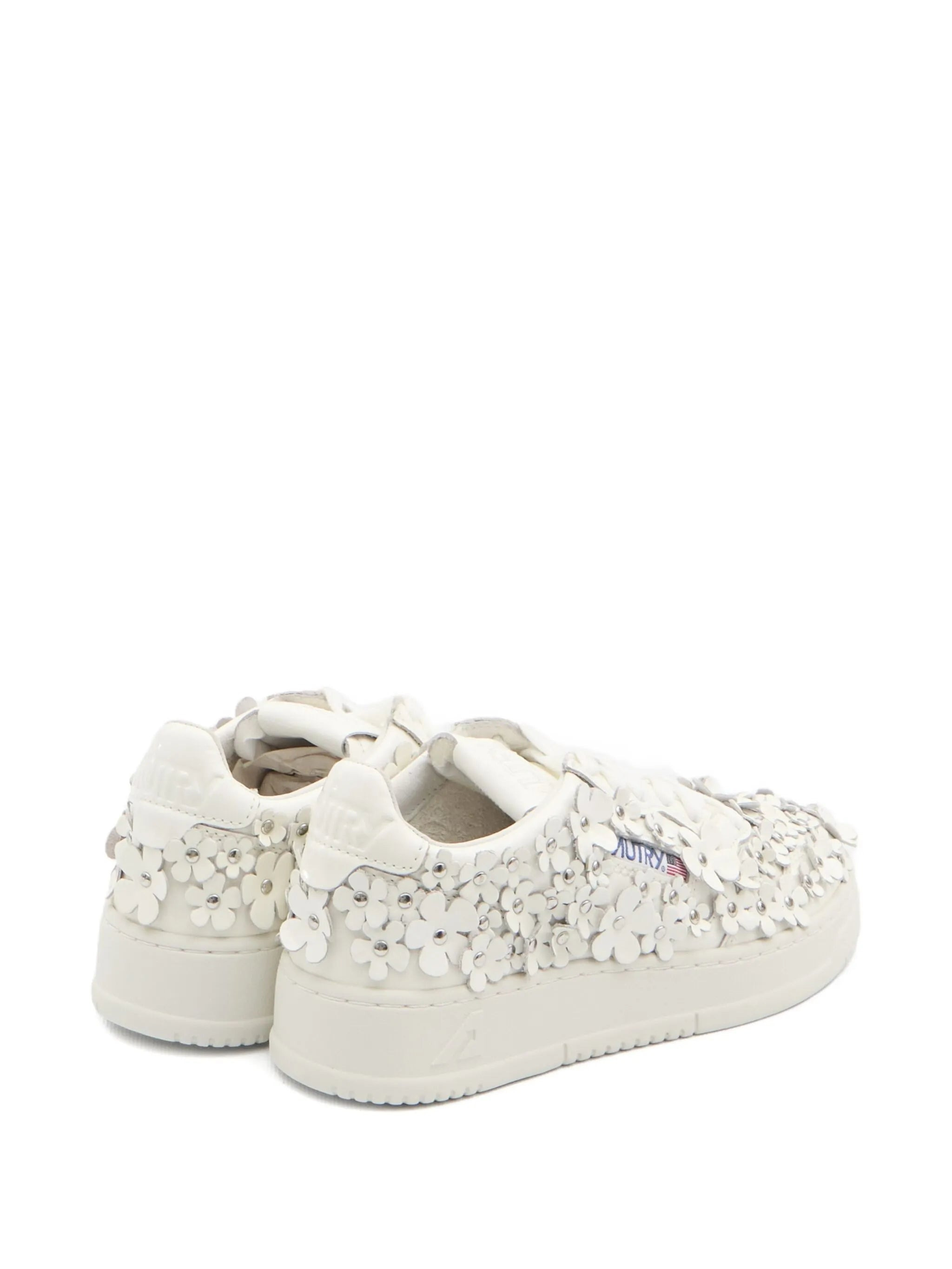 Autry Medalist Floral-embellished Sneakers - 3