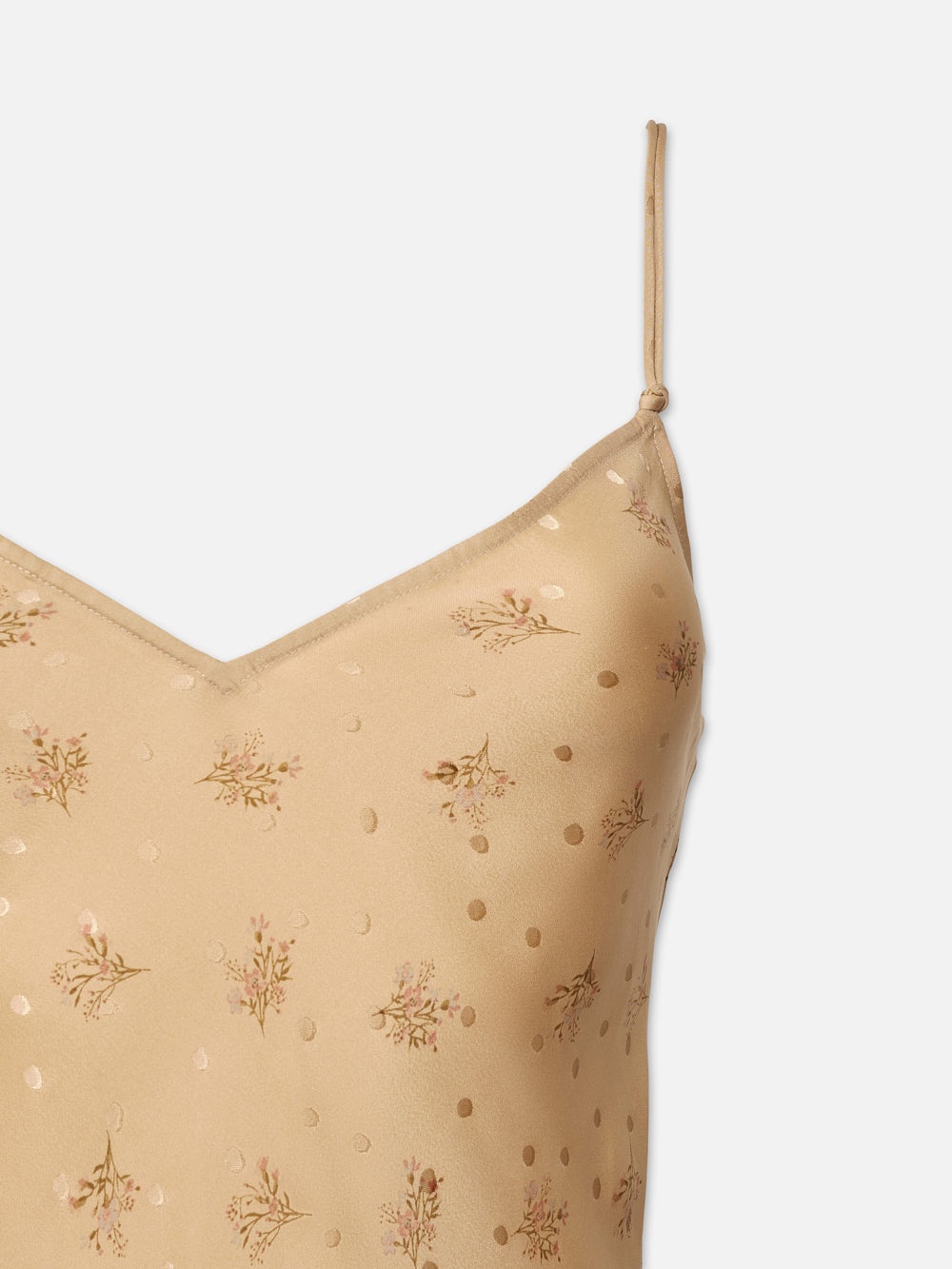 V-Neck Cami Dress in Golden Floral - 3