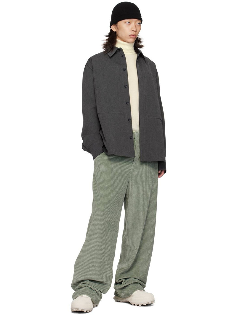 Jil Sander Gray Virgin Wool Shirt outlook