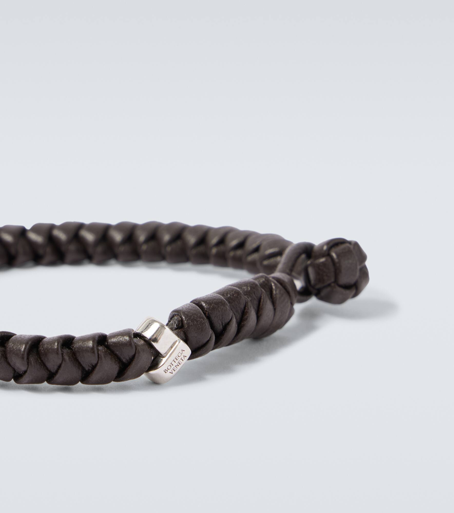 Braided leather bracelet - 4