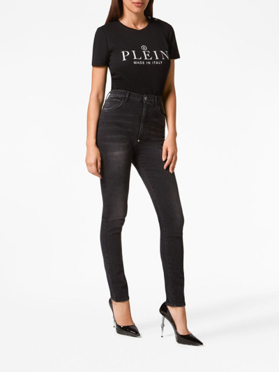 PHILIPP PLEIN high-rise skinny faded jeans outlook
