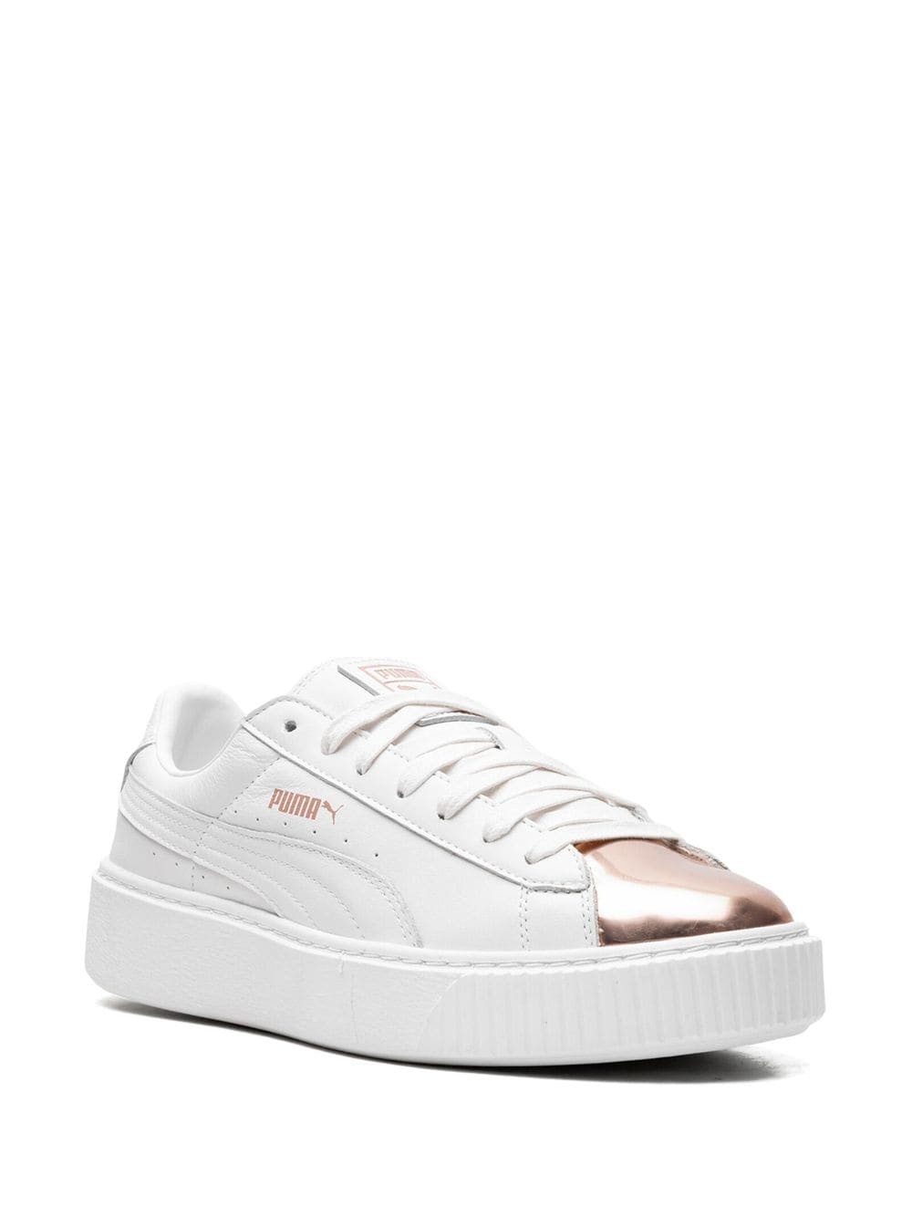 Basket flatform leather sneakers - 2