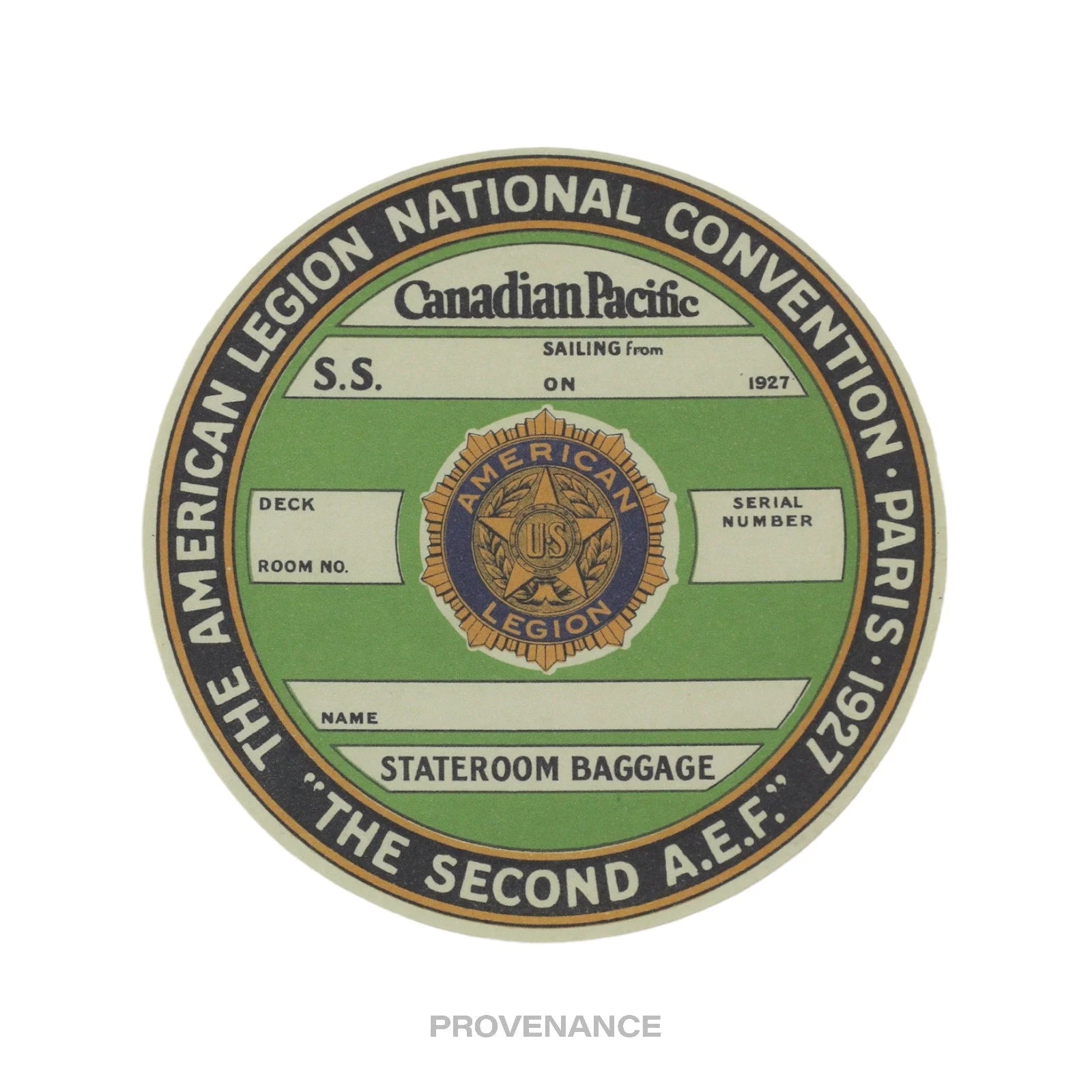 Louis Vuitton Ocean Liner Labels Sticker Postcard - AEF - 1