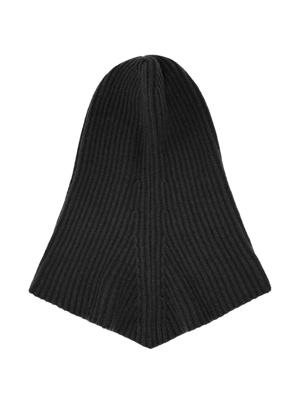 ribbed drawstring balaclava - 2