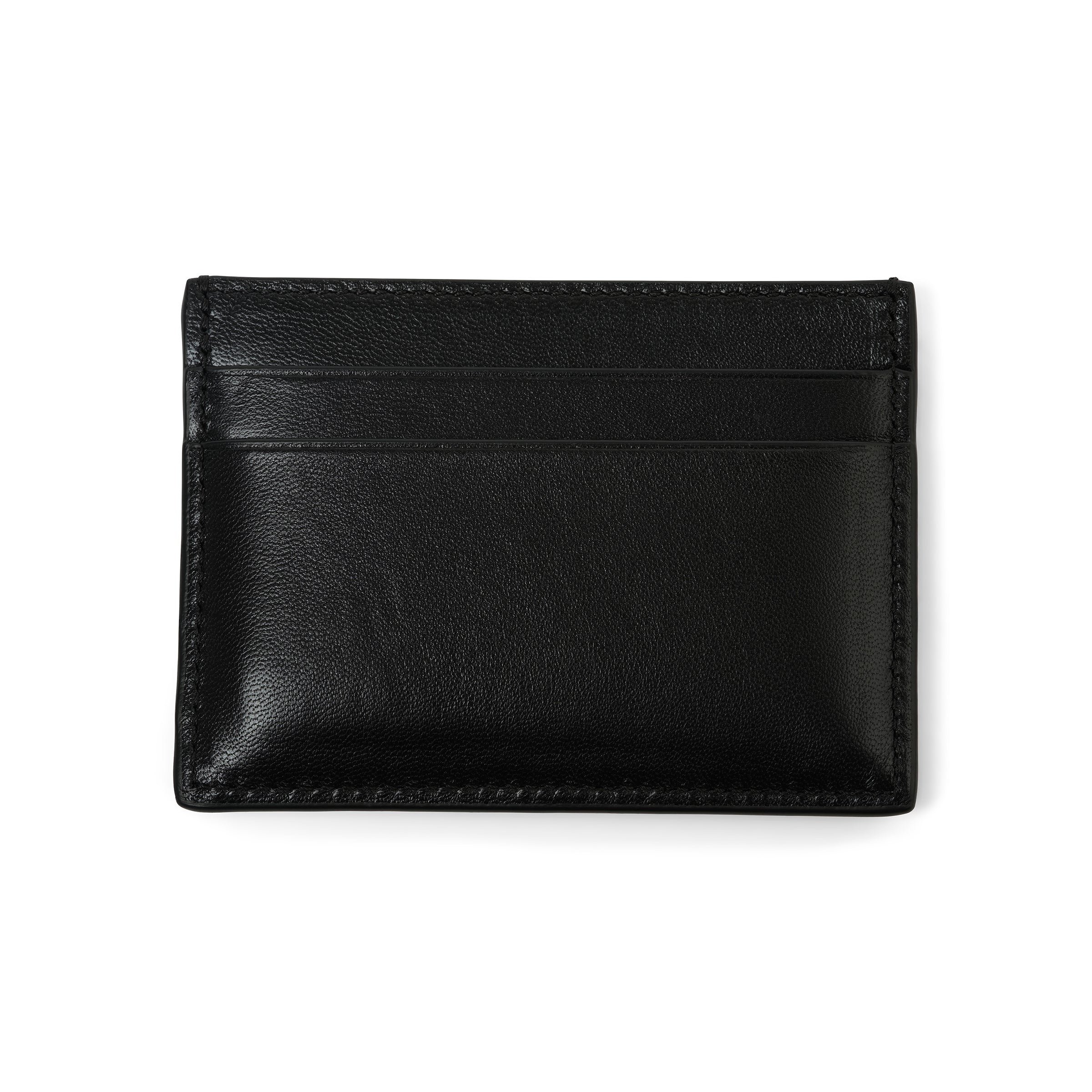 Anagram Puffer Plain Card Holder in Black - 2