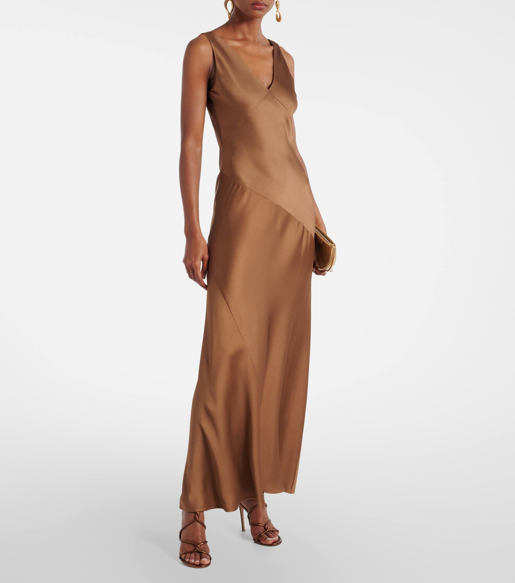 Pilly satin maxi dress - 2