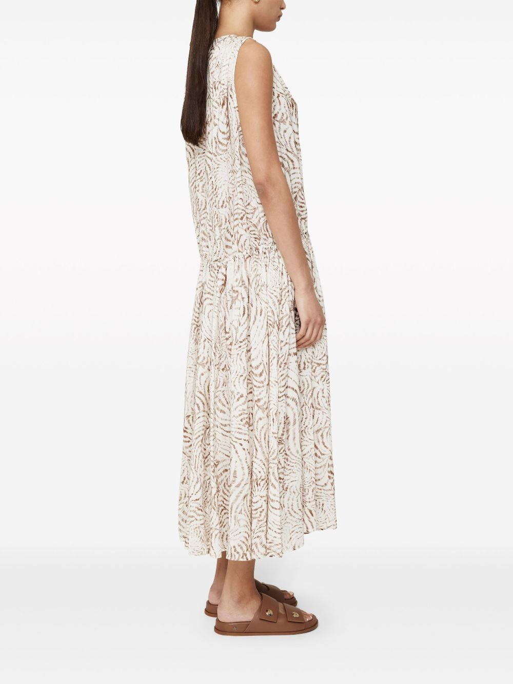 Mia seashell-print midi dress - 3