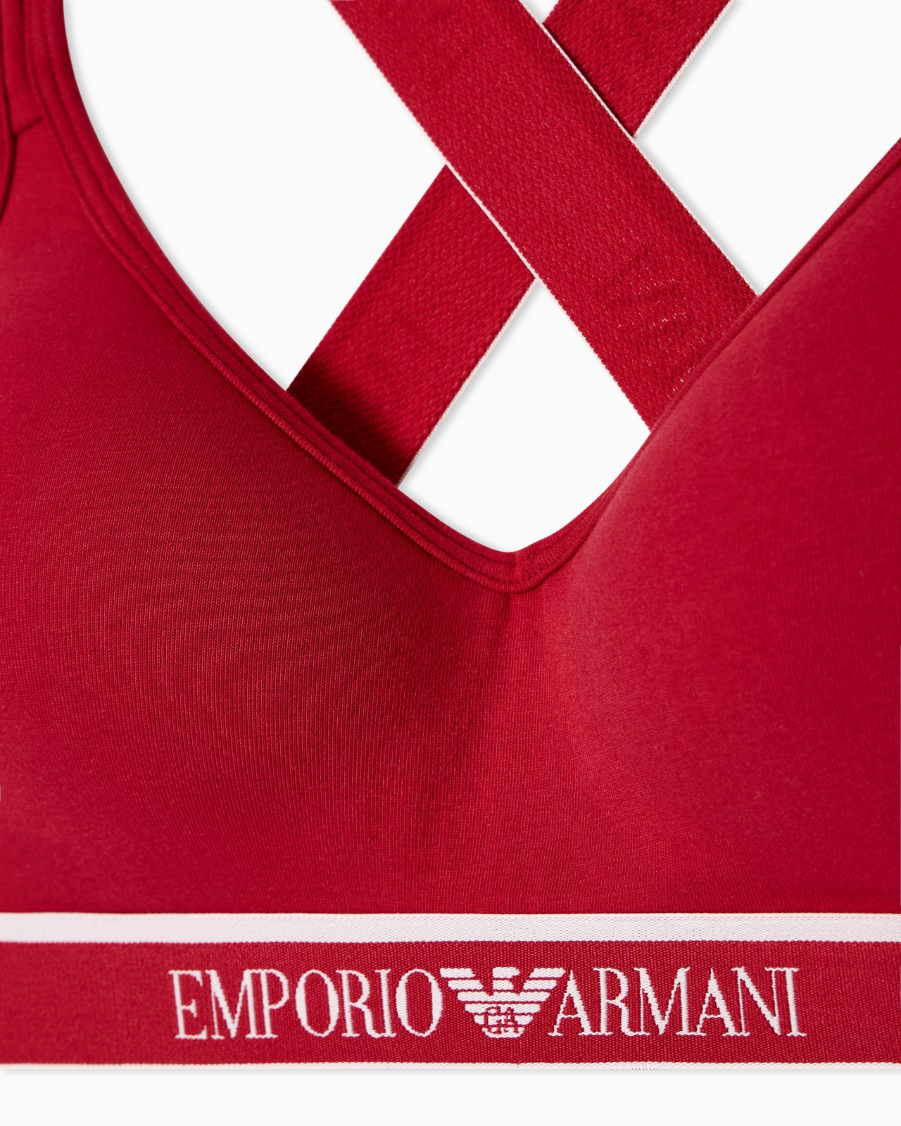 ASV ICONIC ORGANIC-COTTON PADDED BRALETTE WITH LOGO UNDERBAND - 4