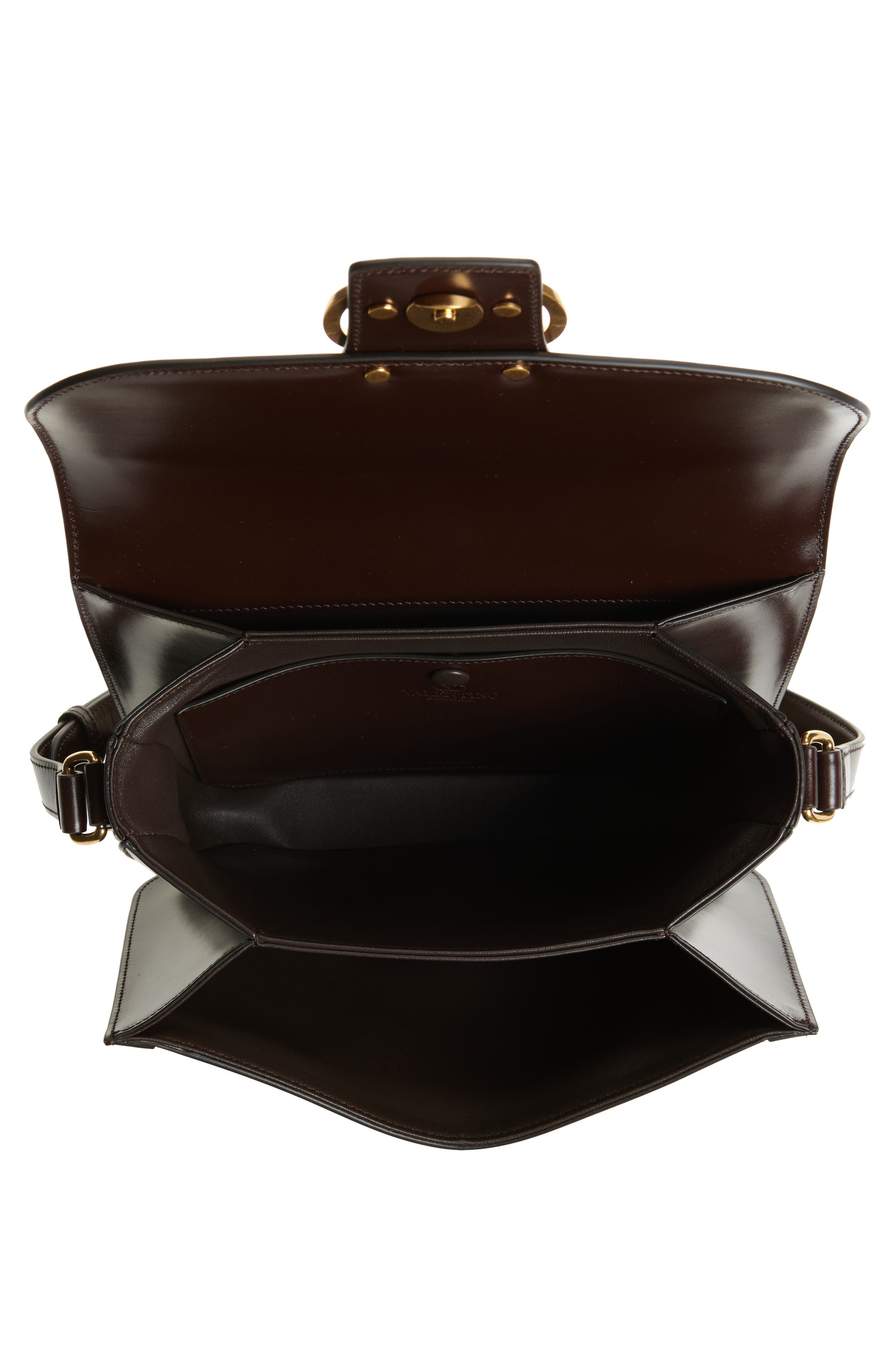 Valentino Garavani 9TO5 Genuine Calf Hair Shoulder Bag in Brown/Beige at Nordstrom - 5