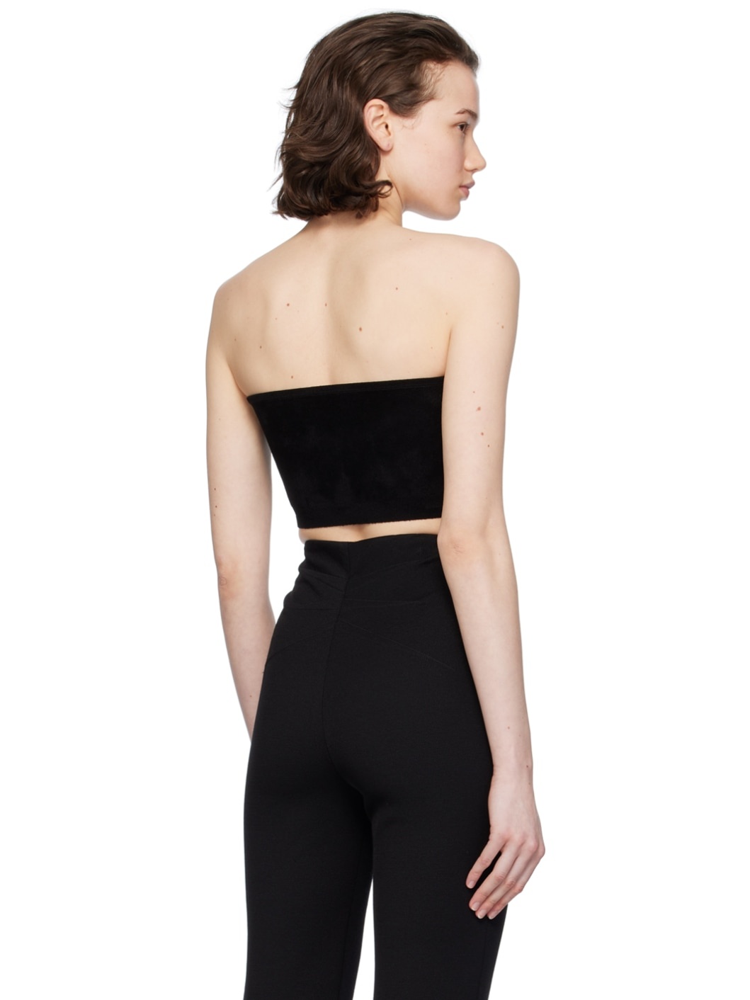 Black Bandeau Tube Top - 3