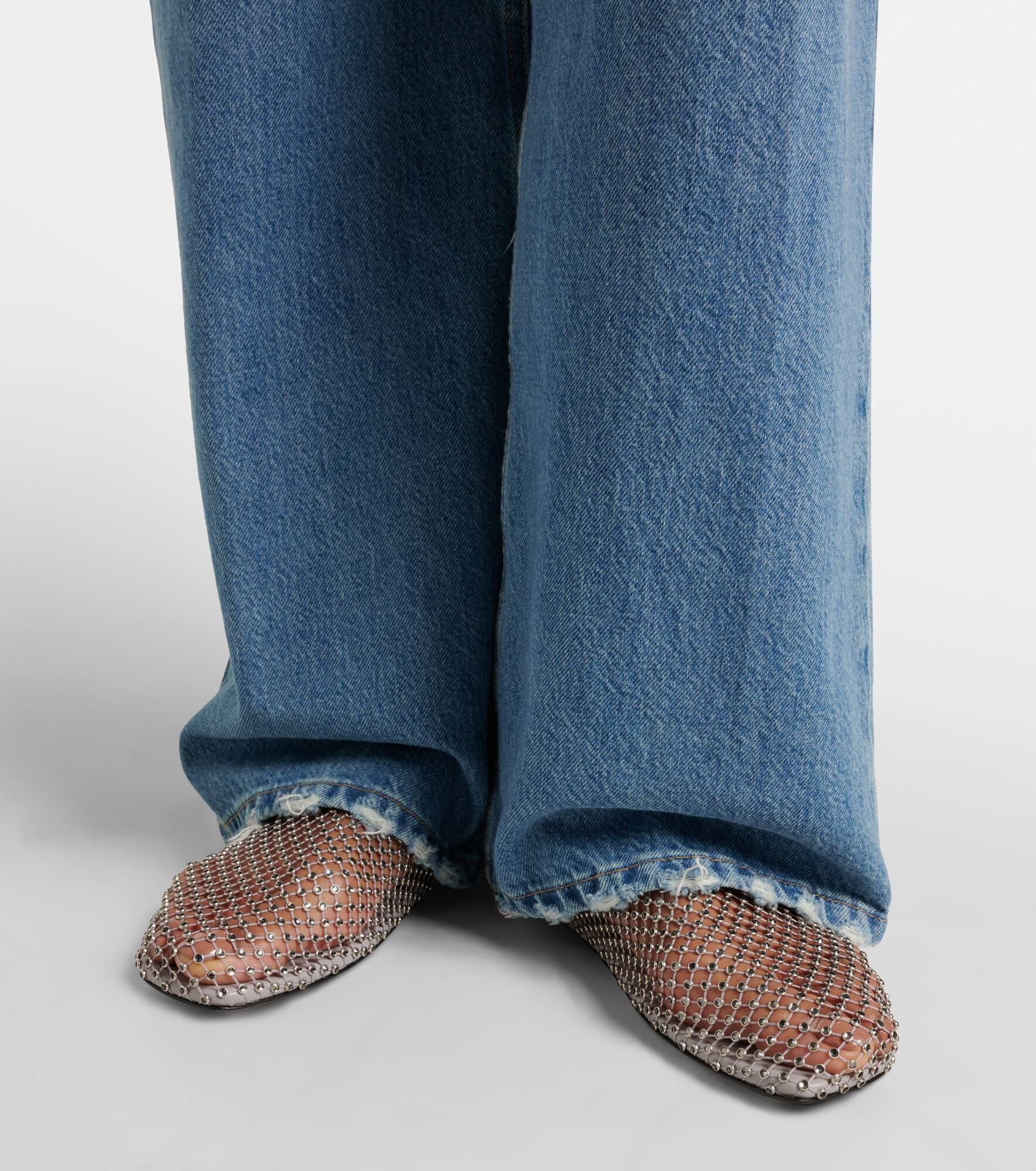 Minette embellished slip-on shoes - 4