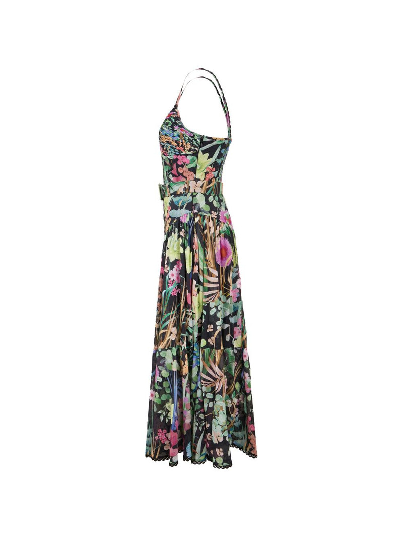 Cael floral-print belted dress 3