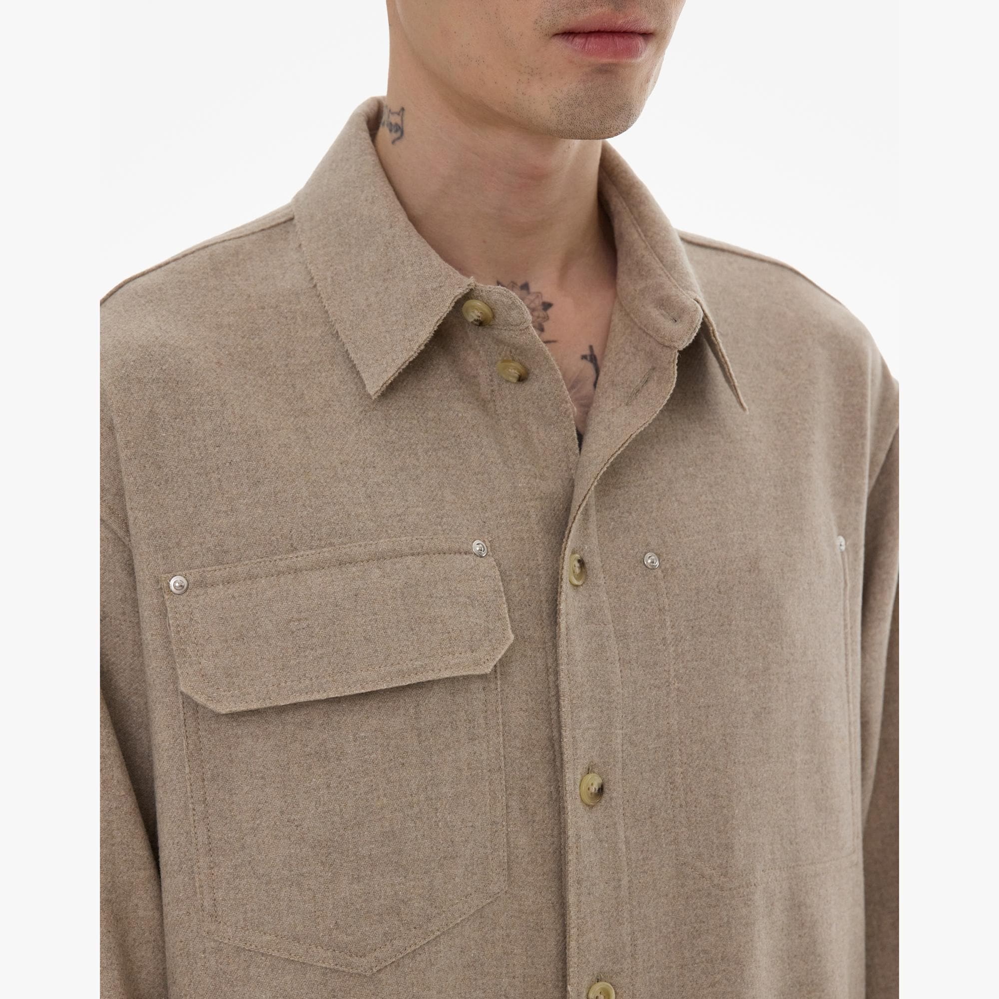 WOOL-BLEND SHIRT - 6